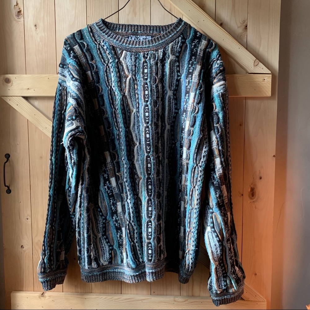 Vintage LAVANÉ New York Abstract Sweater. 1990s. L